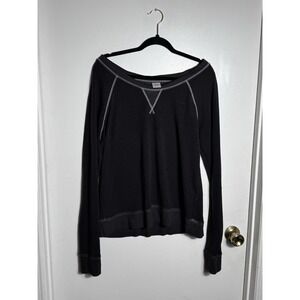 Vintage Mossimo Supply Co XL Raglan Sweatshirt Y2K Gorpcore Off The Shoulder